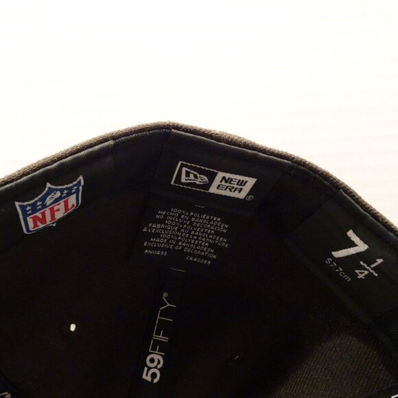 CLEVELAND BROWNS NEW ERA 59FIFTY FITTED HAT AFC Size 7 1/4 Gold Leaves - Picture 6 of 6